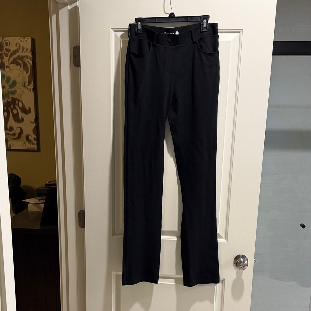 Betabrand Black Straight Leg Pants
